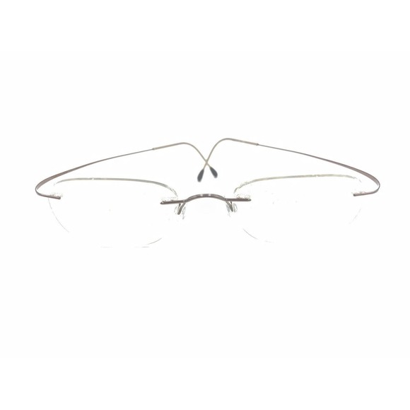 Silhouette 7395 40 6055 Titanium Brown Rimless Eyeglasses Frames 19 145 Austria - Picture 6 of 13
